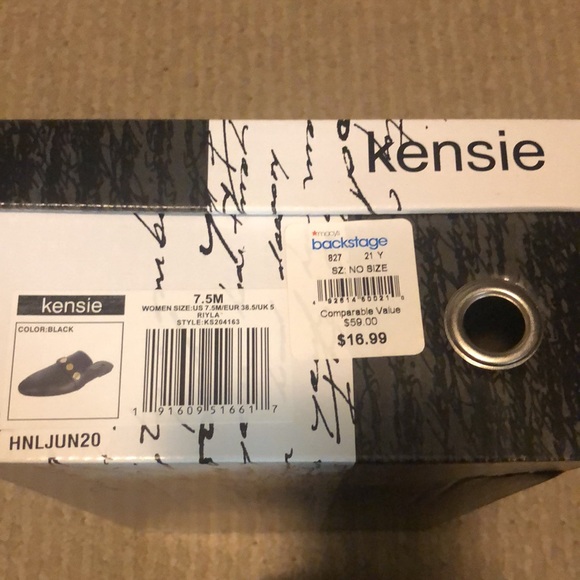 Brand new with box Kenzie brand mule slip on with gold accents shoes - Picture 4 of 4